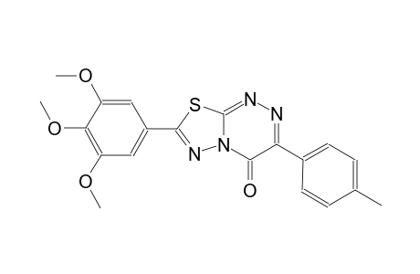 4H-[1,3,4]thiadiazolo[2,3-c][1,2,4]triazin-4-one, 3-(4-methylphenyl)-7-(3,4,5-trimethoxyphenyl)-