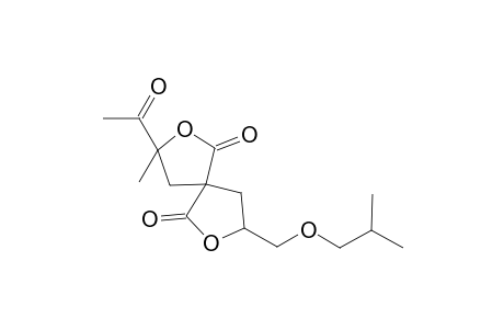 2,7-dioxaspiro[4.4]nonane-1,6-dione, 3-acetyl-3-methyl-8-[(2-methylpropoxy)methyl]-