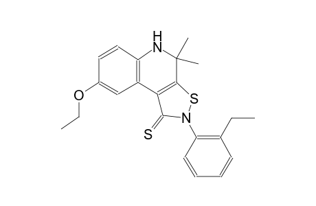 8-ethoxy-2-(2-ethylphenyl)-4,4-dimethyl-4,5-dihydroisothiazolo[5,4-c]quinoline-1(2H)-thione