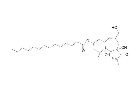 3a,10a-Dihydroxy-5-(hydroxymethyl)-2,10-dimethyl-3-oxo-3,3a,4,6a,7,8,9,10,10a,10b-decahydrobenzo[e]azulen-8-yl myristate