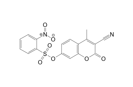 3-Cyano-4-methyl-2-oxo-2H-chromen-7-yl 2-nitrobenzenesulfonate