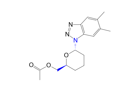 trans-6-(5,6-dimethyl-1H-benzotriazol-1-yl)tetrahydro-2H-pyran-2-methanol, acetate (ester)