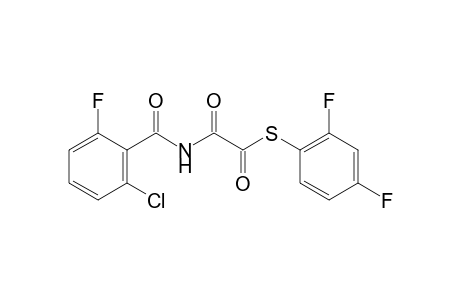(2-chloro-6-fluorobenzoyl)thiooxamic acid, S-(2,4-difluorophenyl) ester