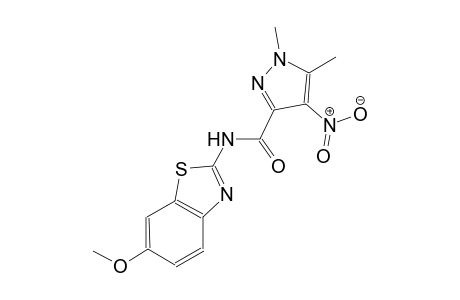 N-(6-methoxy-1,3-benzothiazol-2-yl)-1,5-dimethyl-4-nitro-1H-pyrazole-3-carboxamide