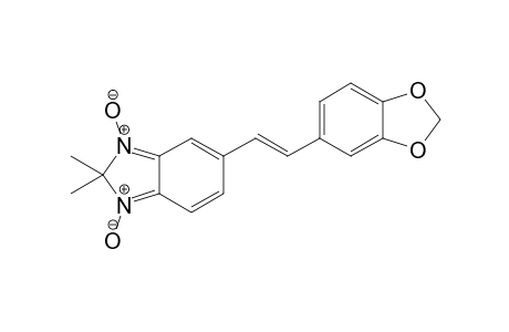 (E/Z)-2,2-Dimethyl-5-[(3,4-methylendioxyphenyl)ethenyl]-2H-benzimidazole 1,3-dioxide