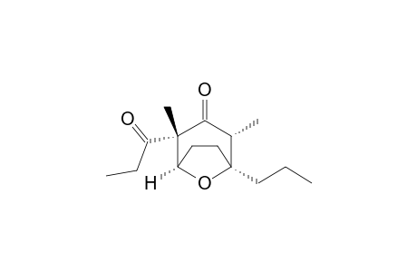 (1R*,2R*,4R*,5S*)-2,4-Dimethyl-2-(1-oxopropyl)-5-propyl-8-oxabicyclo[3.2.1]octan-3-one