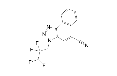 (E)-3-[4-Phenyl-1-(2,2,3,3-tetrafluoropropyl)-1H-1,2,3-triazol-5-yl]acrylonitrile