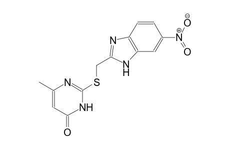 4(3H)-pyrimidinone, 6-methyl-2-[[(6-nitro-1H-benzimidazol-2-yl)methyl]thio]-