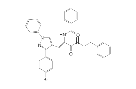 N-((Z)-2-[3-(4-bromophenyl)-1-phenyl-1H-pyrazol-4-yl]-1-{[(2-phenylethyl)amino]carbonyl}ethenyl)benzamide