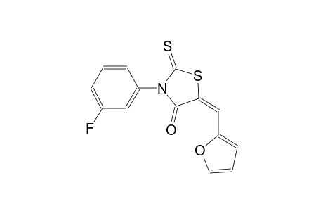 (5E)-3-(3-fluorophenyl)-5-(2-furylmethylene)-2-thioxo-1,3-thiazolidin-4-one