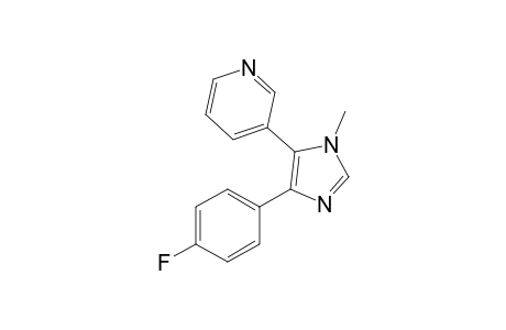 3-[4-(4-Fluorophenyl)-1-methyl-1H-imidazol-5-yl]pyridine