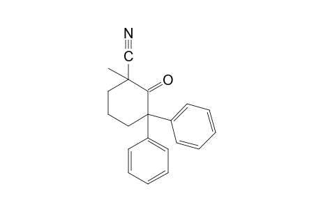 3,3-diphenyl-1-methyl-2-oxocyclohexanecarbonitrile