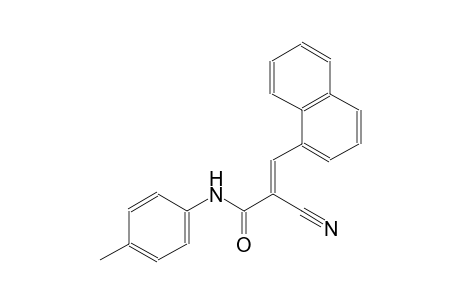 2-propenamide, 2-cyano-N-(4-methylphenyl)-3-(1-naphthalenyl)-, (2E)-
