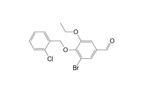 3-Bromo-4-[(2-chlorophenyl)methoxy]-5-ethoxybenzaldehyde