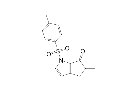 4,5-DIHYDRO-5-METHYL-1-(4'-METHYLPHENYLSULFONYL)-CYCLOPENTA-[B]-PYRROL-6(1H)-ONE