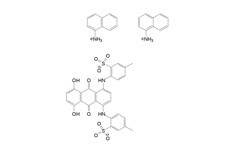 5,8-Dihydroxy-1,4-bis(4-methyl-2-sulfoanilino)anthrachinon/1-naphthylamine salt