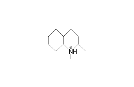 2b,N-Dimethyl-trans-decahydro-quinolinium cation