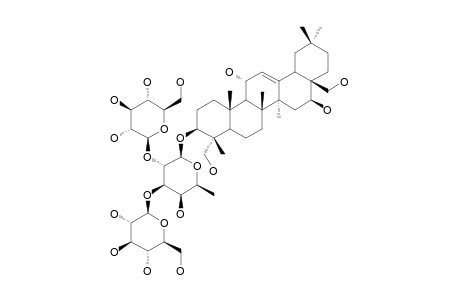 11-ALPHA,16-BETA,23,28-TETRAHYDROXYOLEAN-12-EN-3-BETA-YL-[BETA-D-GLUCOPYRANOSYL-(1->2)]-[BETA-D-GLUCOPYRANOSYL-(1->3)]-BETA-D-FUCOPYRANOSIDE