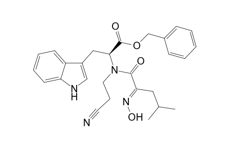 N-(2-Cyanoethyl)-N-(2-hydroxyiminoisohexenoyl)-L-tryptophan benzyl ester