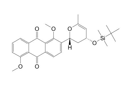 2-[4'-(TERT.-BUTYLDIMETHYLSILYLOXY)-6'-METHYL-2',3'-DIHYDRO-2'H-PYRAN-2'-YL]-1,5-DIMETHOXYANTHRAQUINONE