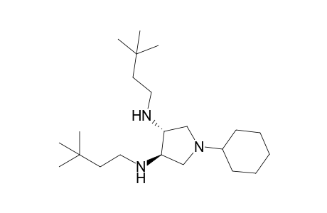 (3R,4R)-3,4-Bis(3,3-dimethylbutylamino)-1-cyclohexylpyrrolidine
