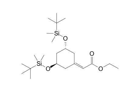 2-[(3R,5R)-3,5-bis[[tert-butyl(dimethyl)silyl]oxy]cyclohexylidene]acetic acid ethyl ester