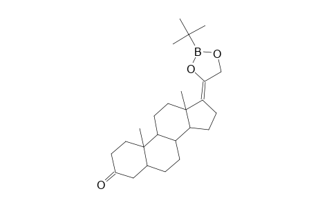 Pregn-17(20)-en-3-one, 20,21-[[(1,1-dimethylethyl)borylene]bis(oxy)]-, (5.alpha.)-