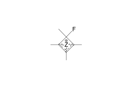 1,2,3,4-Tetramethyl-4-fluoro-cyclobutenyl cation