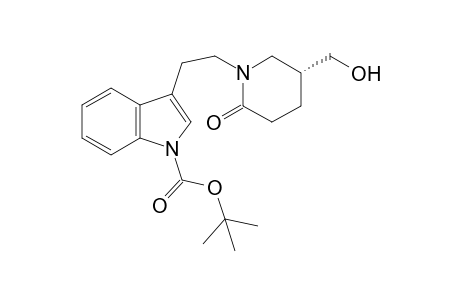 (5R)-1-[2-(N-Boc-indol-3-yl)ethyl]-5-hydroxymethylpiperidin-2-one