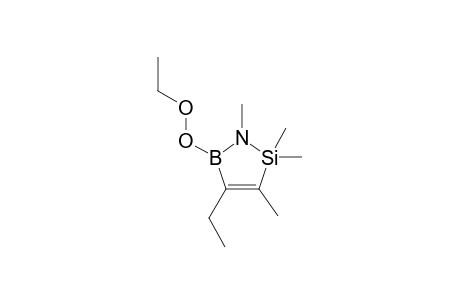 4-Ethyl-5-(ethylperoxy)-2,5-dihydro-1,2,2,3-tetramethyl-1,2,5-azasilaborol