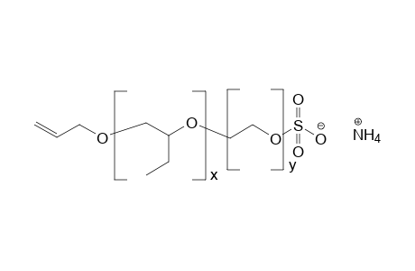 Allyl alcohol 1,2-butoxylate-block-ethoxylate, ammonium sulfate end-capped