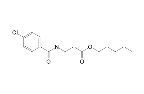 .beta.-Alanine, N-(4-chlorobenzoyl)-, pentyl ester