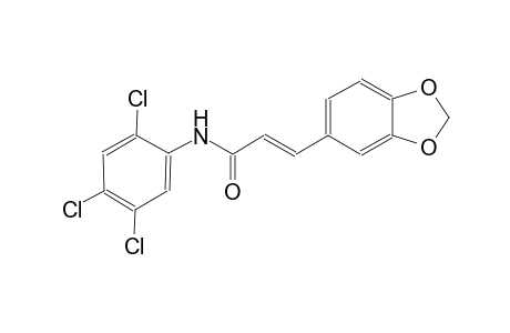 (2E)-3-(1,3-benzodioxol-5-yl)-N-(2,4,5-trichlorophenyl)-2-propenamide