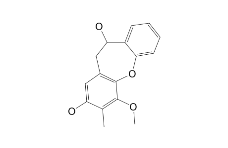 BAUHINOXEPIN_G;5,6-DIHYDRO-3,6-DIHYDROXY-1-MTHOXY-2-METHYLDIBENZ-[B.F]-OXEPIN