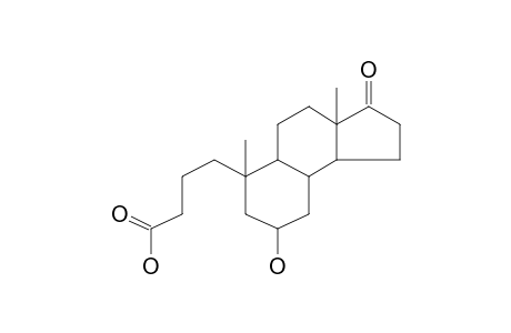 6.beta.-Hydroxy-17-oxo-4,5-secoandrostan-4-oic acid