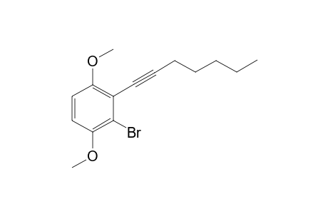 2-Bromo-3-(hept-1-ynyl)-1,4-dimethoxybenzene