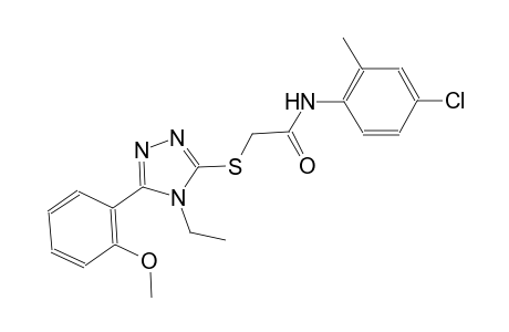 N-(4-chloro-2-methylphenyl)-2-{[4-ethyl-5-(2-methoxyphenyl)-4H-1,2,4-triazol-3-yl]sulfanyl}acetamide