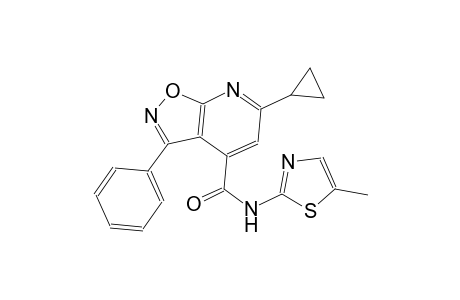 isoxazolo[5,4-b]pyridine-4-carboxamide, 6-cyclopropyl-N-(5-methyl-2-thiazolyl)-3-phenyl-