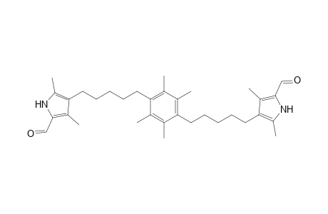 1H-Pyrrole-2-carboxaldehyde, 4,4'-[(2,3,5,6-tetramethyl-1,4-phenylene)di-5,1-pentanediyl]bis[3,5-dimethyl-