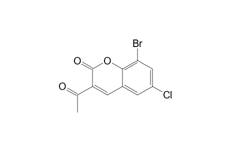 3-ACETYL-8-BROMO-6-CHLORO-2H-1-BENZOPYRAN-2-ONE