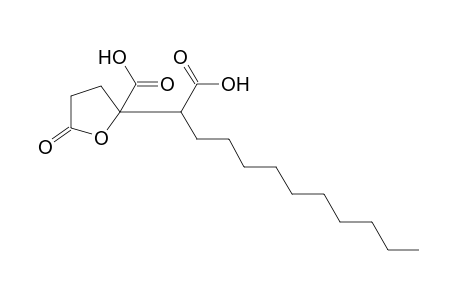 2-carboxy-alpha-decyl-5-oxotetrahydro-2-furanacetic acid