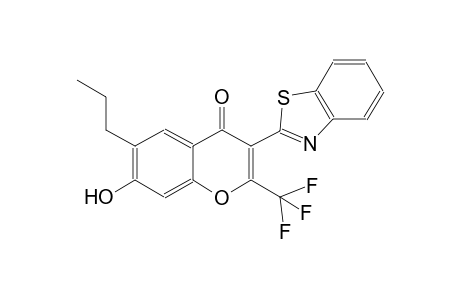 3-(1,3-benzothiazol-2-yl)-7-hydroxy-6-propyl-2-(trifluoromethyl)-4H-chromen-4-one