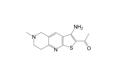 1-Ethanone, 1-(3-amino-5,6,7,8-tetrahydro-6-methylthieno[2,3-b][1,6]naphthyridin-2-yl)-