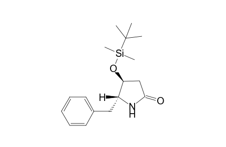 4-[(t-Butyl)dimethylsilyl]oxy-5-benzyl-2-pyrrolidinone