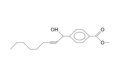 4-(1-Hydroxy-2-nonynyl)-benzoic acid, methyl ester