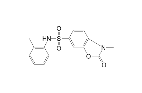 3-Methyl-2-oxo-2,3-dihydro-benzooxazole-6-sulfonic acid o-tolylamide
