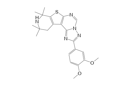 2-(3,4-dimethoxyphenyl)-8,8,10,10-tetramethyl-8,9,10,11-tetrahydropyrido[4',3':4,5]thieno[3,2-e][1,2,4]triazolo[1,5-c]pyrimidine