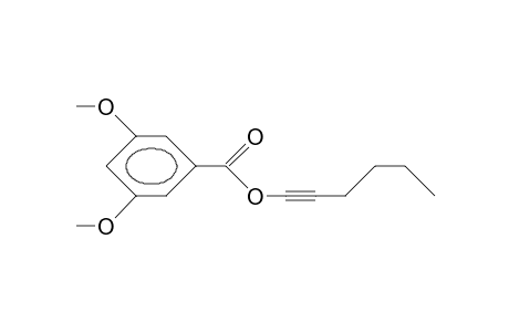 Benzoic acid, 3,5-dimethoxy-, 1-hexynyl ester