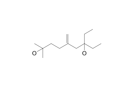 7-Ethyl-2-methyl-5-methylenenonane-2,7-diol