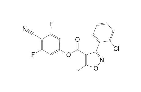 4-isoxazolecarboxylic acid, 3-(2-chlorophenyl)-5-methyl-, 4-cyano-3,5-difluorophenyl ester